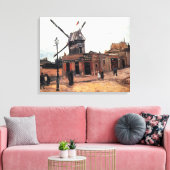 De molen van de Galette door Vincent van Gogh Canvas Afdruk (Insitu (Woonkamer))