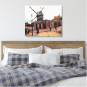 De molen van de Galette door Vincent van Gogh Canvas Afdruk (Insitu (Slaapkamer))
