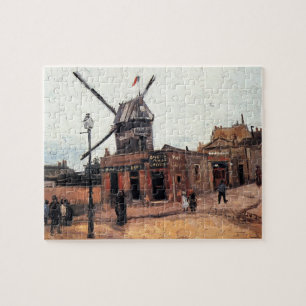 De molen van de Galette door Vincent van Gogh Legpuzzel