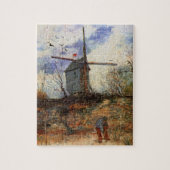 De molen van de Galette door Vincent van Gogh Legpuzzel (Verticaal)