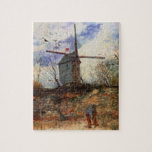 De Molen van de Galette door Vincent van Gogh Legpuzzel (Verticaal)