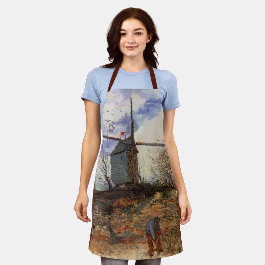 De molen van de Galette door Vincent van Gogh Schort (Gedragen)
