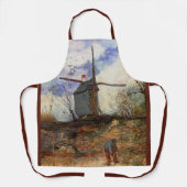 De molen van de Galette door Vincent van Gogh Schort (Voorkant)