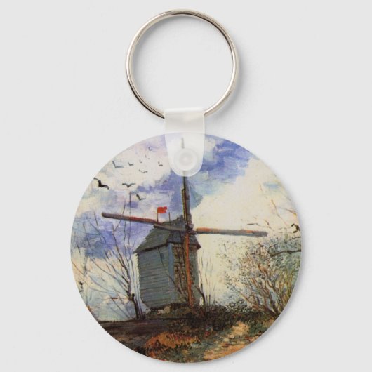 De molen van de Galette door Vincent van Gogh Sleutelhanger (Voorkant)