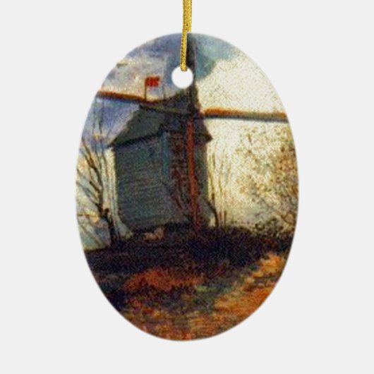 De molen van de Galette Van Gogh Keramisch Ornament (Voorkant)