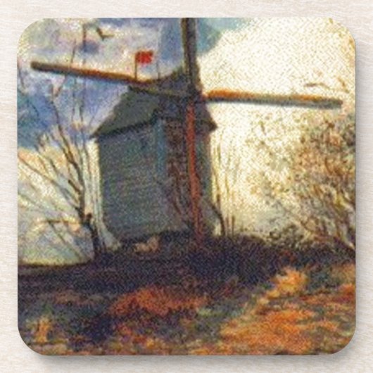 De molen van de Galette Van Gogh Onderzetter (Voorkant)