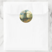 De molen van de Galette Van Gogh Ronde Sticker (Tas)