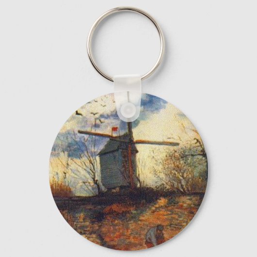 De molen van de Galette Van Gogh Sleutelhanger (Voorkant)