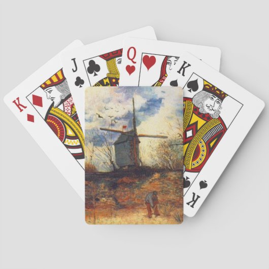 De molen van de Galette Van Gogh Speelkaarten (Achterkant)
