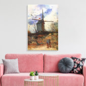 De molen van de Galette van Vincent van Gogh Canvas Afdruk (Insitu (Woonkamer))