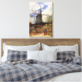 De molen van de Galette van Vincent van Gogh Canvas Afdruk (Insitu (Slaapkamer))