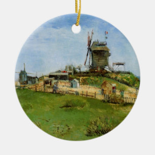De molen van de Galette van Vincent van Gogh Keramisch Ornament