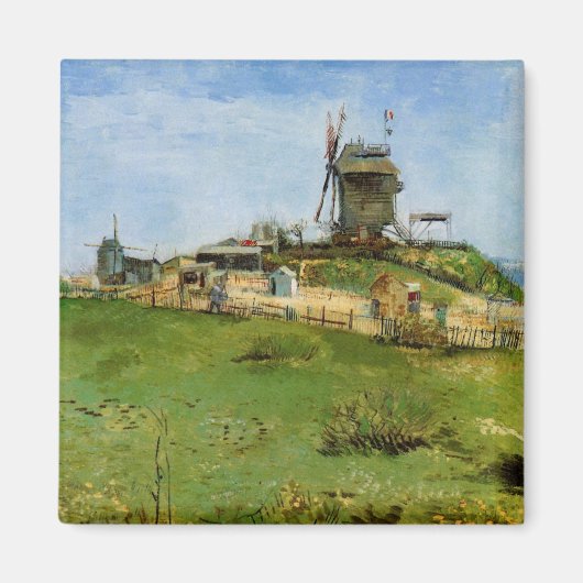 De molen van de Galette van Vincent van Gogh Magneet (Voorkant)