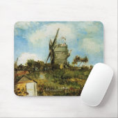 De molen van de Galette van Vincent van Gogh Muismat (Met muis)