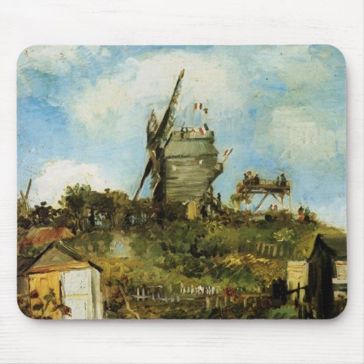 De molen van de Galette van Vincent van Gogh Muismat (Voorkant)