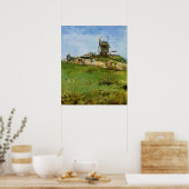 De molen van de Galette van Vincent van Gogh Poster (Keuken)
