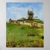 De molen van de Galette van Vincent van Gogh Poster (Voorkant)