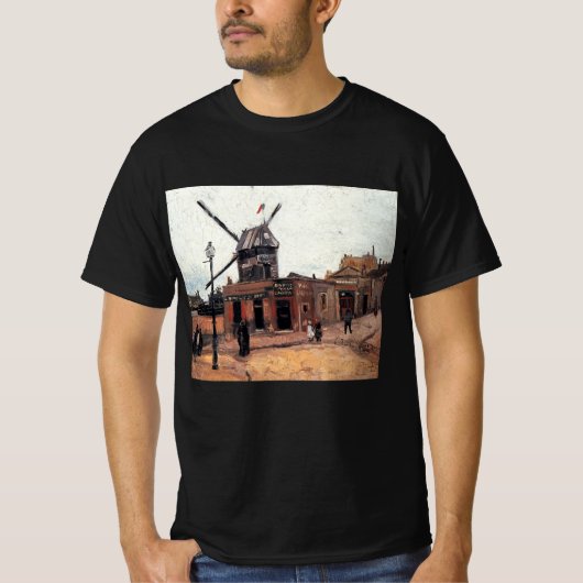 De molen van de Galette van Vincent van Gogh T-shirt (Voorkant)