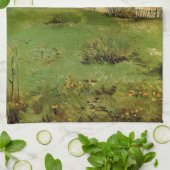 De molen van de Galette van Vincent van Gogh Theedoek (Gevouwen)