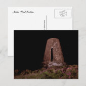 De Molen van de suiker bij Nacht, Caraïbisch Briefkaart (Voorkant / Achterkant)