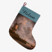 De molen van Jacob van Ruisdael: Grote Kerstsok (Voorkant (Hangend))