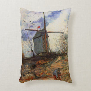 De molen van La Galette door Vincent van Gogh Accent Kussen
