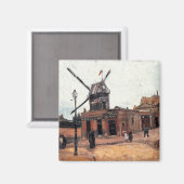 De molen van La Galette door Vincent van Gogh Magneet (Voorkant / Achterkant)