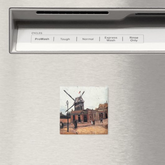 De molen van La Galette door Vincent van Gogh Magneet (Insitu (Vaatwasser))