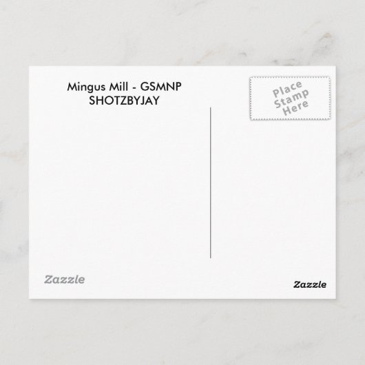 De Molen van Mingus Briefkaart (Achterkant)