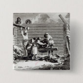 De molen vierkante button 5,1 cm (Voorkant)