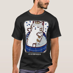 De mollige kat baden Een leuke voor kat T-shirt