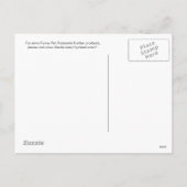 De mollige Kat van de Kerstman Feestdagenkaart (Achterkant)