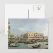 De Molo en de Piazzetta San Marco, Venetië (olie Briefkaart (Voorkant / Achterkant)