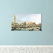 De Molo en de Piazzetta San Marco, Venetië (olie Canvas Afdruk (Insitu (Houten vloer))