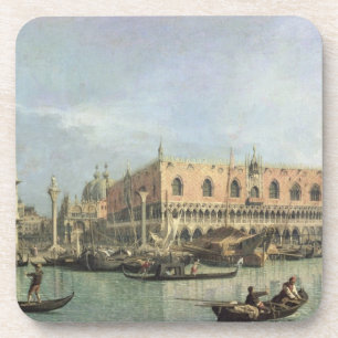 De Molo en de Piazzetta San Marco, Venetië (olie Drankjes Onderzetter