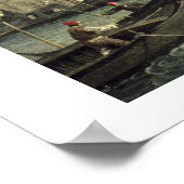 De Molo en de Piazzetta San Marco, Venetië (olie Poster (Hoek)