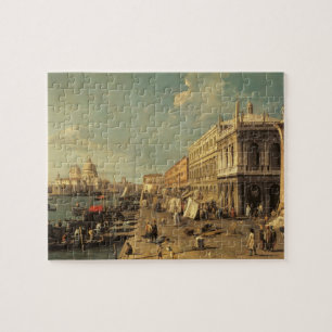 De Molo en de Zecca, Venetië (olie op doek) Legpuzzel