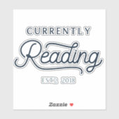 De momenteel voorgelezen auto of laptop sticker (Vel)