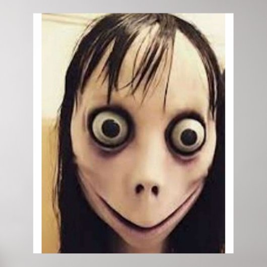 De momo Creepy Challenge Reddit Hoax Challenge Poster (Voorkant)