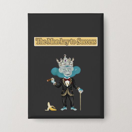 De Mon-Key naar succes Button (Voorkant)