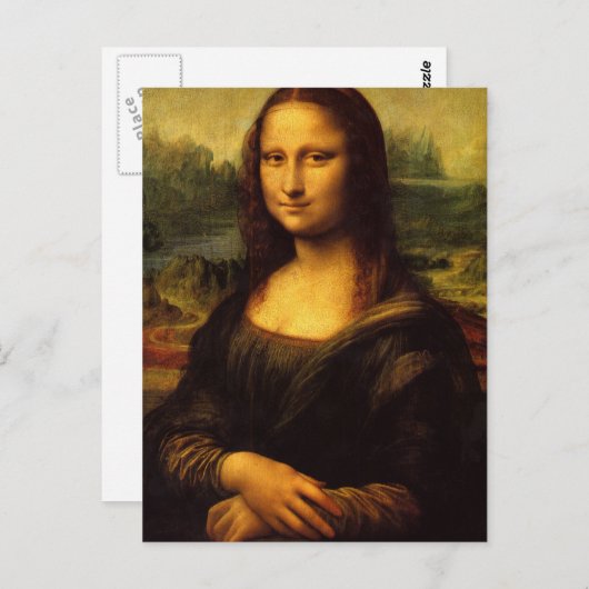 De Mona Lisa Briefkaart (Voorkant / Achterkant)