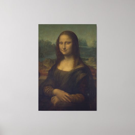 De Mona Lisa Canvas Afdruk (Voorkant)
