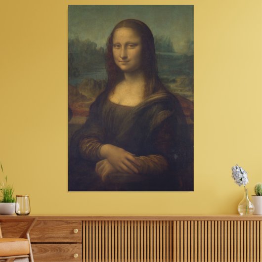 De Mona Lisa Canvas Afdruk (Insitu (Woonkamer))