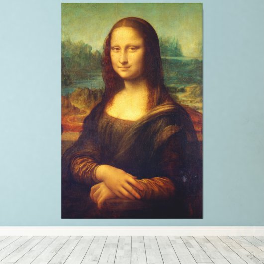 De Mona Lisa Canvas Afdruk (Insitu (Houten vloer))