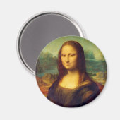 De Mona Lisa door Leonardo Da Vinci Magneet (Voorkant / Achterkant)