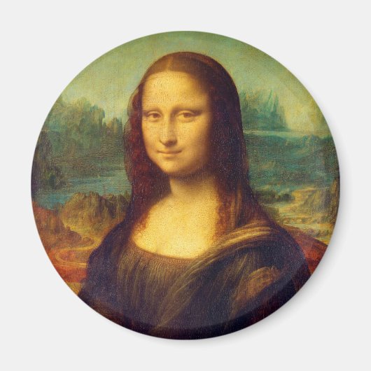 De Mona Lisa door Leonardo Da Vinci Magneet (Voorkant)
