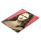 De Mona Lisa in BAUHAUS optische illusie stijl Notitieboek (Linkerzijde)