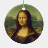 De Mona Lisa La Joconde van Leonardo Da Vinci Keramisch Ornament (Achterkant)