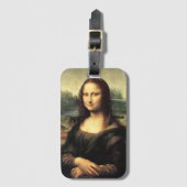 De Mona Lisa Leonardo da Vinci Bagagelabel (Voorkant (verticaal))