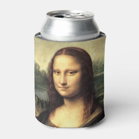 De Mona Lisa Leonardo da Vinci Blikjeskoeler (Blikje Voorkant)